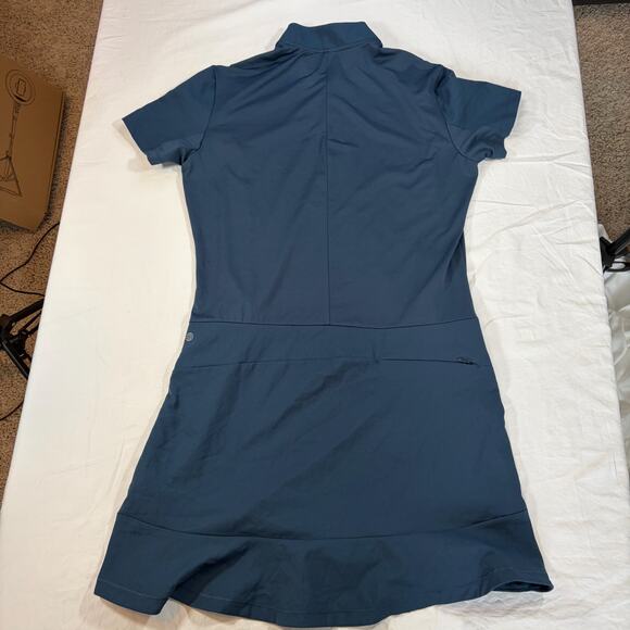 Adidas women’s performance dress. Golf. Tennis. M. Navy. Mock neck. Quarter zip - Picture 7 of 7